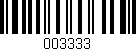 Código de barras (EAN, GTIN, SKU, ISBN): '003333'