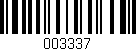 Código de barras (EAN, GTIN, SKU, ISBN): '003337'
