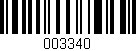 Código de barras (EAN, GTIN, SKU, ISBN): '003340'