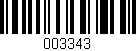 Código de barras (EAN, GTIN, SKU, ISBN): '003343'