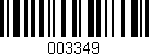 Código de barras (EAN, GTIN, SKU, ISBN): '003349'