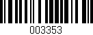 Código de barras (EAN, GTIN, SKU, ISBN): '003353'