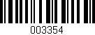 Código de barras (EAN, GTIN, SKU, ISBN): '003354'