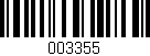 Código de barras (EAN, GTIN, SKU, ISBN): '003355'