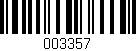 Código de barras (EAN, GTIN, SKU, ISBN): '003357'