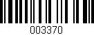 Código de barras (EAN, GTIN, SKU, ISBN): '003370'