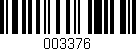 Código de barras (EAN, GTIN, SKU, ISBN): '003376'