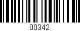 Código de barras (EAN, GTIN, SKU, ISBN): '00342'