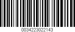 Código de barras (EAN, GTIN, SKU, ISBN): '0034223022143'