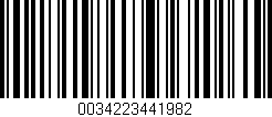 Código de barras (EAN, GTIN, SKU, ISBN): '0034223441982'
