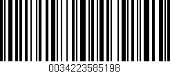 Código de barras (EAN, GTIN, SKU, ISBN): '0034223585198'