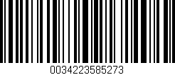 Código de barras (EAN, GTIN, SKU, ISBN): '0034223585273'