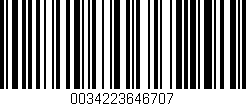 Código de barras (EAN, GTIN, SKU, ISBN): '0034223646707'