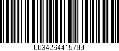 Código de barras (EAN, GTIN, SKU, ISBN): '0034264415799'