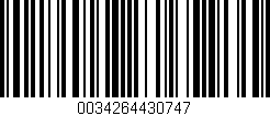 Código de barras (EAN, GTIN, SKU, ISBN): '0034264430747'