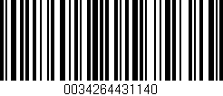 Código de barras (EAN, GTIN, SKU, ISBN): '0034264431140'