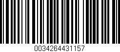 Código de barras (EAN, GTIN, SKU, ISBN): '0034264431157'