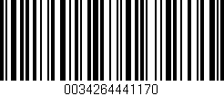 Código de barras (EAN, GTIN, SKU, ISBN): '0034264441170'