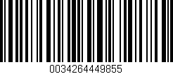 Código de barras (EAN, GTIN, SKU, ISBN): '0034264449855'