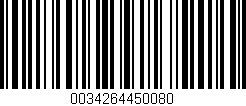 Código de barras (EAN, GTIN, SKU, ISBN): '0034264450080'