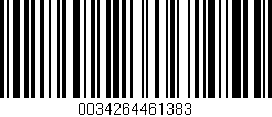 Código de barras (EAN, GTIN, SKU, ISBN): '0034264461383'