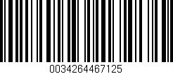 Código de barras (EAN, GTIN, SKU, ISBN): '0034264467125'