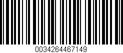 Código de barras (EAN, GTIN, SKU, ISBN): '0034264467149'