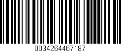 Código de barras (EAN, GTIN, SKU, ISBN): '0034264467187'