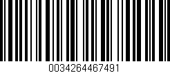 Código de barras (EAN, GTIN, SKU, ISBN): '0034264467491'