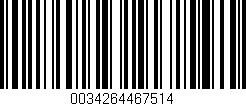 Código de barras (EAN, GTIN, SKU, ISBN): '0034264467514'