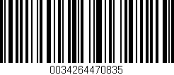Código de barras (EAN, GTIN, SKU, ISBN): '0034264470835'