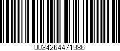 Código de barras (EAN, GTIN, SKU, ISBN): '0034264471986'