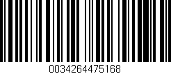 Código de barras (EAN, GTIN, SKU, ISBN): '0034264475168'