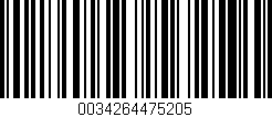 Código de barras (EAN, GTIN, SKU, ISBN): '0034264475205'