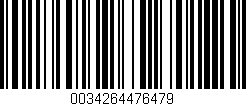 Código de barras (EAN, GTIN, SKU, ISBN): '0034264476479'
