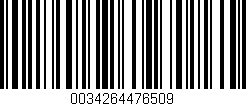Código de barras (EAN, GTIN, SKU, ISBN): '0034264476509'