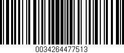 Código de barras (EAN, GTIN, SKU, ISBN): '0034264477513'