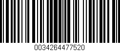 Código de barras (EAN, GTIN, SKU, ISBN): '0034264477520'