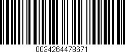 Código de barras (EAN, GTIN, SKU, ISBN): '0034264478671'