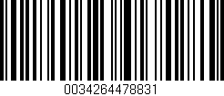 Código de barras (EAN, GTIN, SKU, ISBN): '0034264478831'