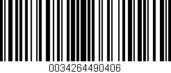 Código de barras (EAN, GTIN, SKU, ISBN): '0034264490406'