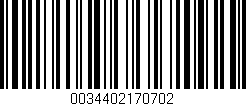 Código de barras (EAN, GTIN, SKU, ISBN): '0034402170702'