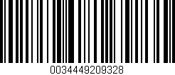 Código de barras (EAN, GTIN, SKU, ISBN): '0034449209328'