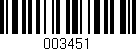 Código de barras (EAN, GTIN, SKU, ISBN): '003451'