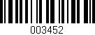 Código de barras (EAN, GTIN, SKU, ISBN): '003452'