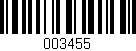 Código de barras (EAN, GTIN, SKU, ISBN): '003455'