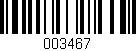 Código de barras (EAN, GTIN, SKU, ISBN): '003467'