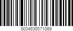 Código de barras (EAN, GTIN, SKU, ISBN): '0034830571089'