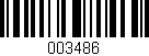 Código de barras (EAN, GTIN, SKU, ISBN): '003486'