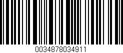 Código de barras (EAN, GTIN, SKU, ISBN): '0034878034911'